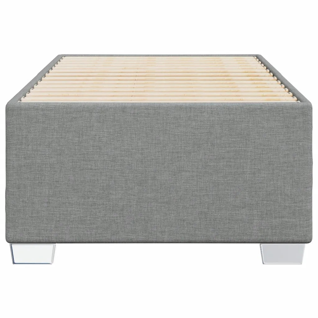 Giroletto senza Materasso Grigio Chiaro 100x200 cm Tessuto