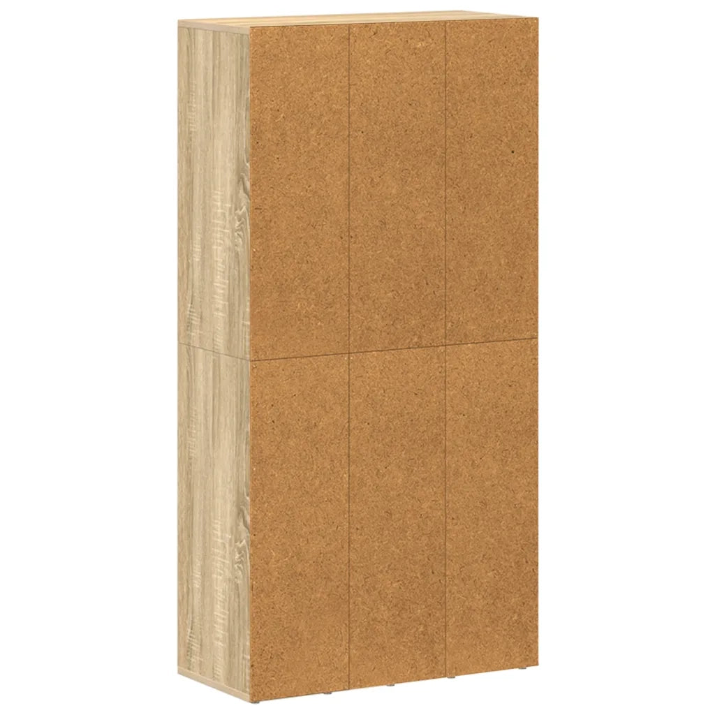 Libreria/Credenza Quercia di Sonoma 66x30x130 cm in Truciolato   cod mxl 9431