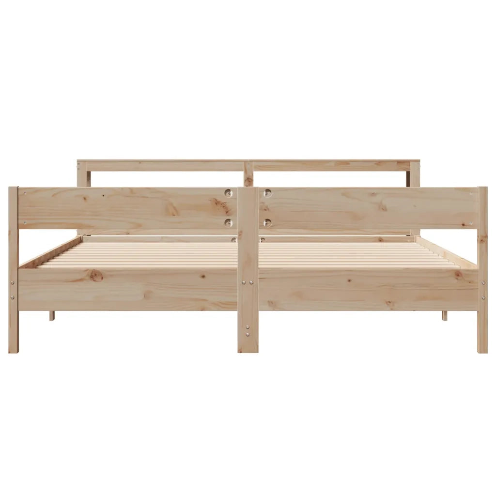 Letto senza Materasso 200x200 cm in Legno Massello di Pino 3306174