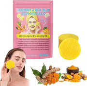 40 pezzi di Dischetti di Rinvenimento con Acido Kojico e Curcuma - Pannelli Compressi con Acido Kojico e Curcuma - Rimuove macchie scure - Skincare coreano