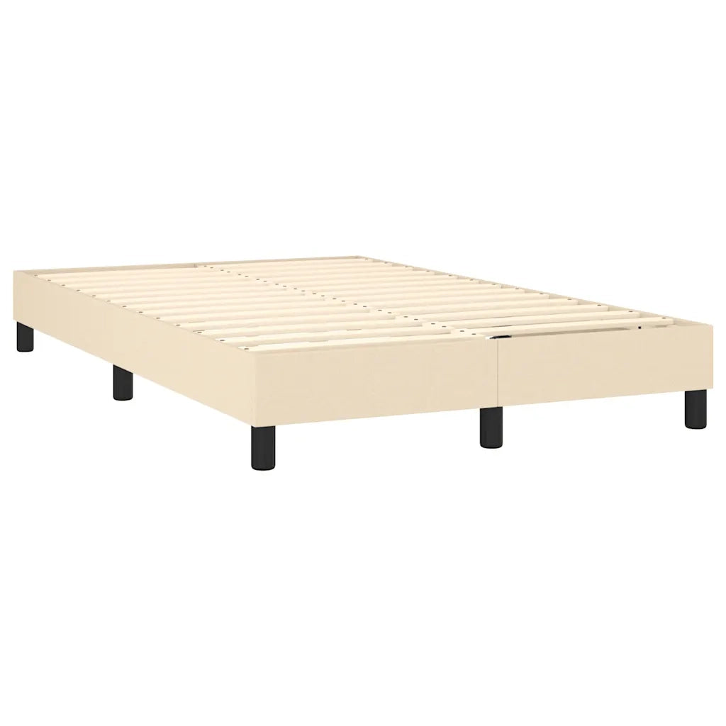 Giroletto a Molle con Materasso Crema 120x200 cm in Tessuto 3140046