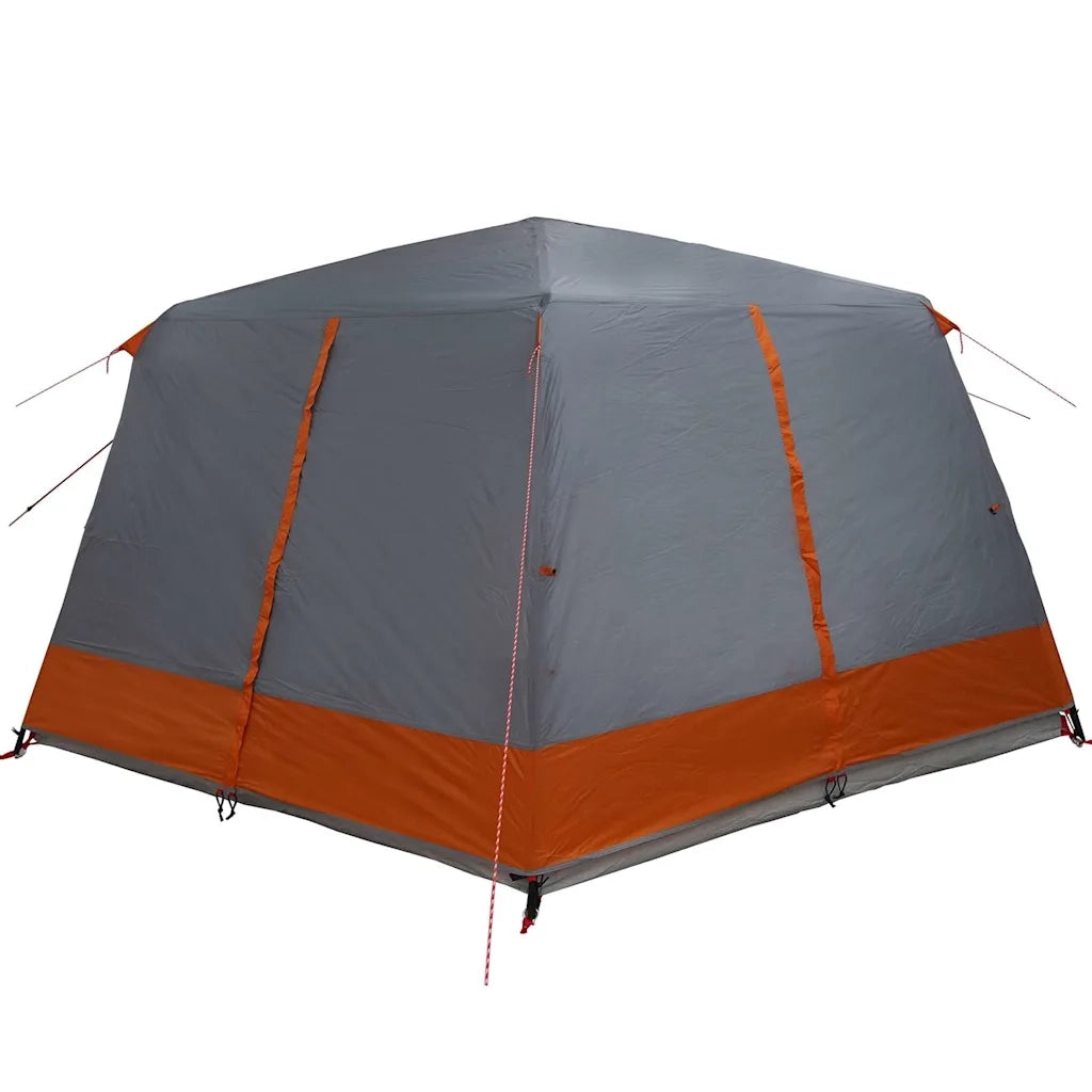 Tenda Cabina 7-Persone Grigio e arancione 400 x 350 x 212 cm