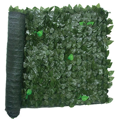SIEPE SEMPREVERDE LAURO + RETE OMBRA  PE VERDE H.CM 100 L.MT 3