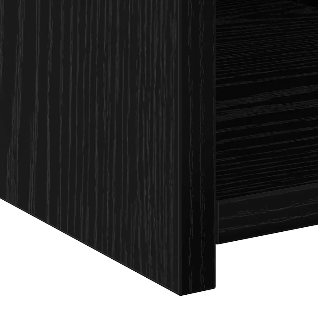 Libreria con cassetto-Scaffale per Libri-Mobile di Stoccaggio Rovere Nero 30 x 42.4 x 185.2 cm