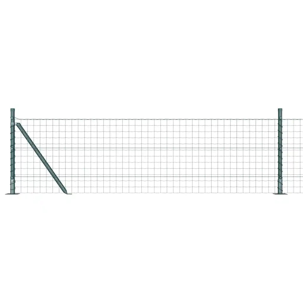 Recinzione con Posto Verde 0,6 x 50 m Acciaio e PVC