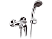 Miscelatore doccia con doccetta e leva frontale. serie 100