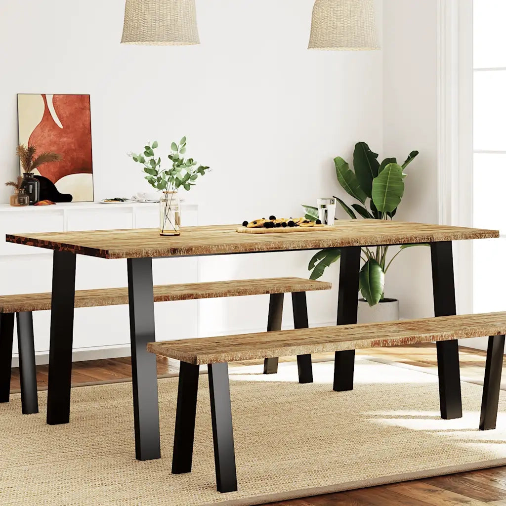 Tavolo da Pranzo | Tavolo da cucina 150x90x75 cm in Legno Massello di Acacia