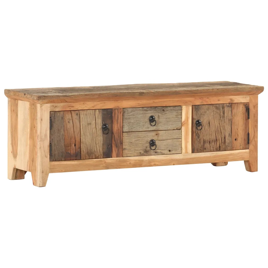 Mobile Porta TV 120x30x40cm in Massello di Acacia e di Recupero cod mxl 64508