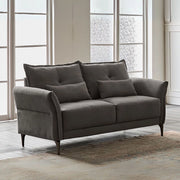 Divano 2 posti Nutmeg in tessuto grigio scuro 160x76x86H