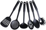 Set da cucina 6 pezzi, aiuto in cucina, cucchiaio antitrasformazione nylon, spatola per la cottura, setaccio con manico lungo, cucchiaio con manico lungo, set da cucina

Specifiche tecniche: 
- Materiale: nylon
- Caratteristiche: antitrasformazione