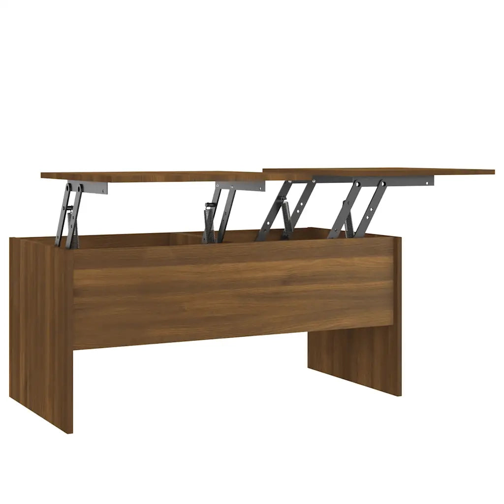Tavolino Rovere Marrone 102x50,5x46,5 cm Legno Multistrato 819301