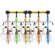 Bringer - Rastrelliera fermabici da muro 6 posti portabici verticale in acciaio zincato con ganci rivestiti in PVC. Bike Rack modulare regolabile compatibile con tutti i modelli di bicicletta.
