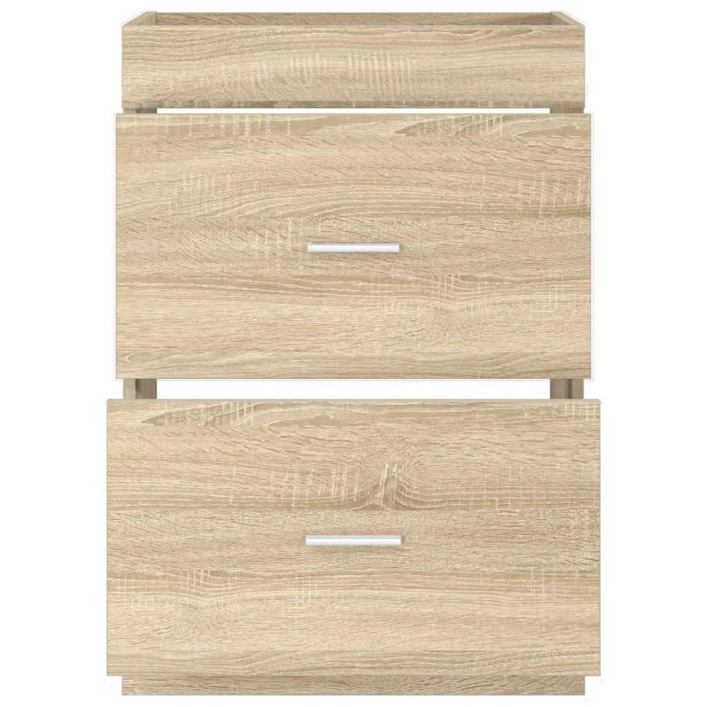 Mobiletto da Bagno Sotto Lavabo Rovere Sonoma 56 x 37,5 x 81 cm