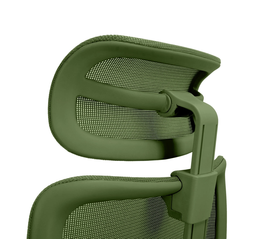 Sedia studio Hispanohogar altezza regolabile in tessuto verde
