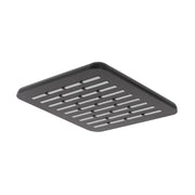 Soffione doccia 20 x 20 cm in finitura nero anticalcare Hidra