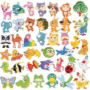 Sticker per dipintura a diamanti 5D, 40 pezzi, immagini per bambini, animali, ragazze, diamantina per regalo, compleanno bambino, omaggio