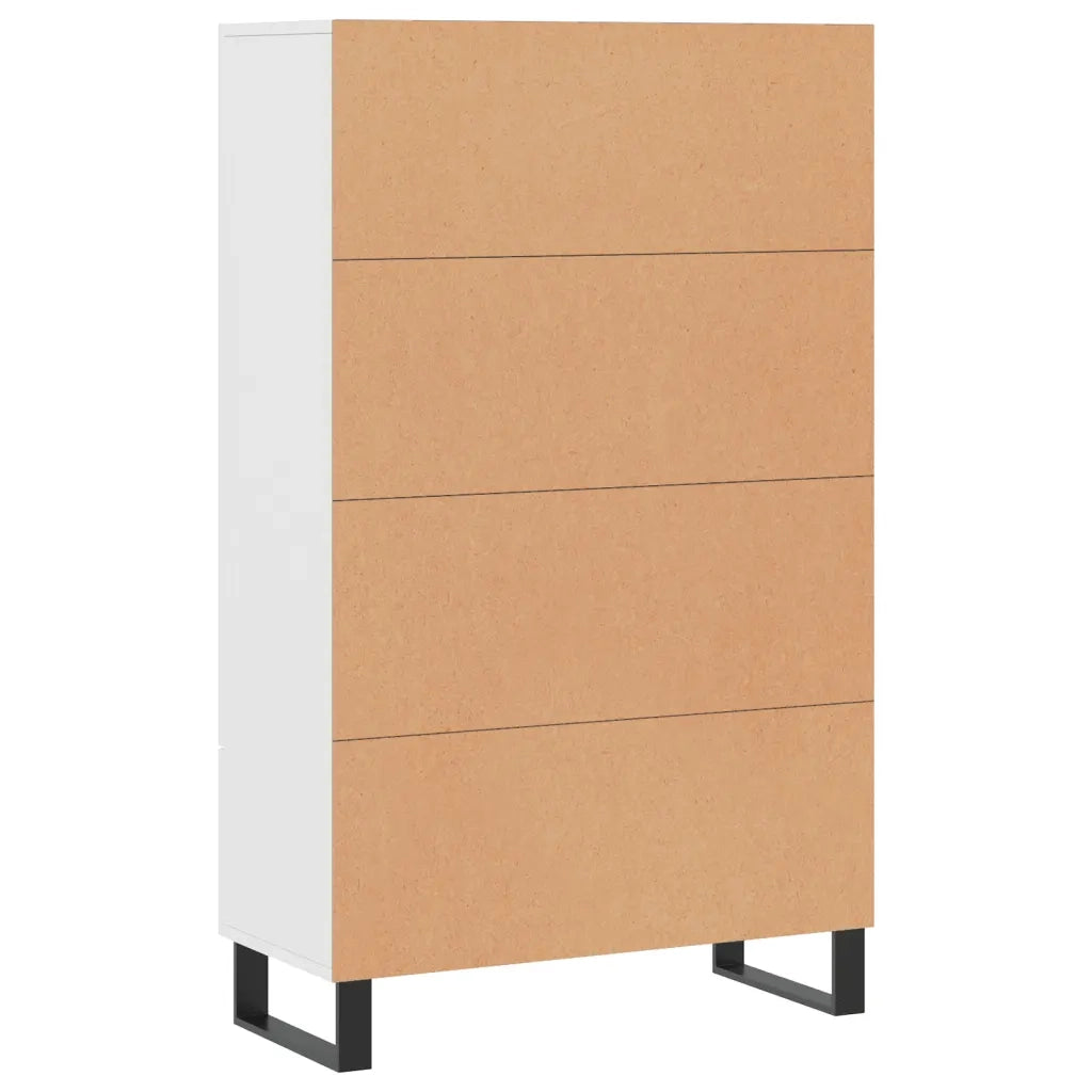 Credenza Bianca 69,5x31x115 cm in Legno Multistrato 828260
