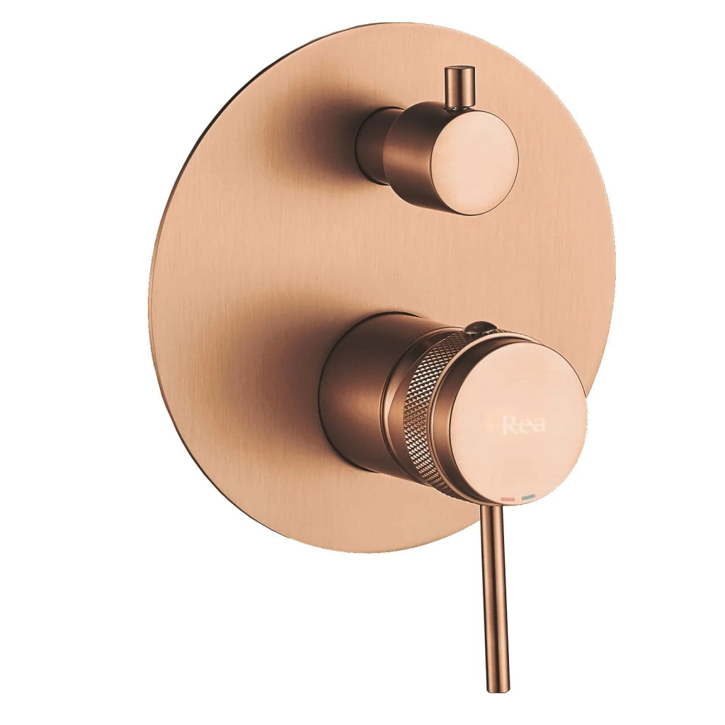 Set Doccia Da Incasso Rea Lungo Grip Brush Copper + Box