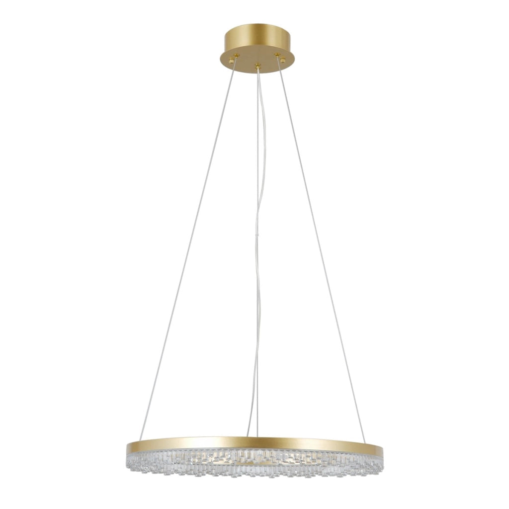 Lampadario sospeso LED anello Barlo oro Italux 22W