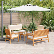 Set Divano da Giardino 5 pcs Marrone Legno di Acacia Massello 3331813
