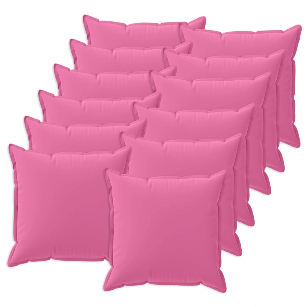 Federa 12 pcs HOUTEN Rosa 40 x 40 cm Poliestere 916932