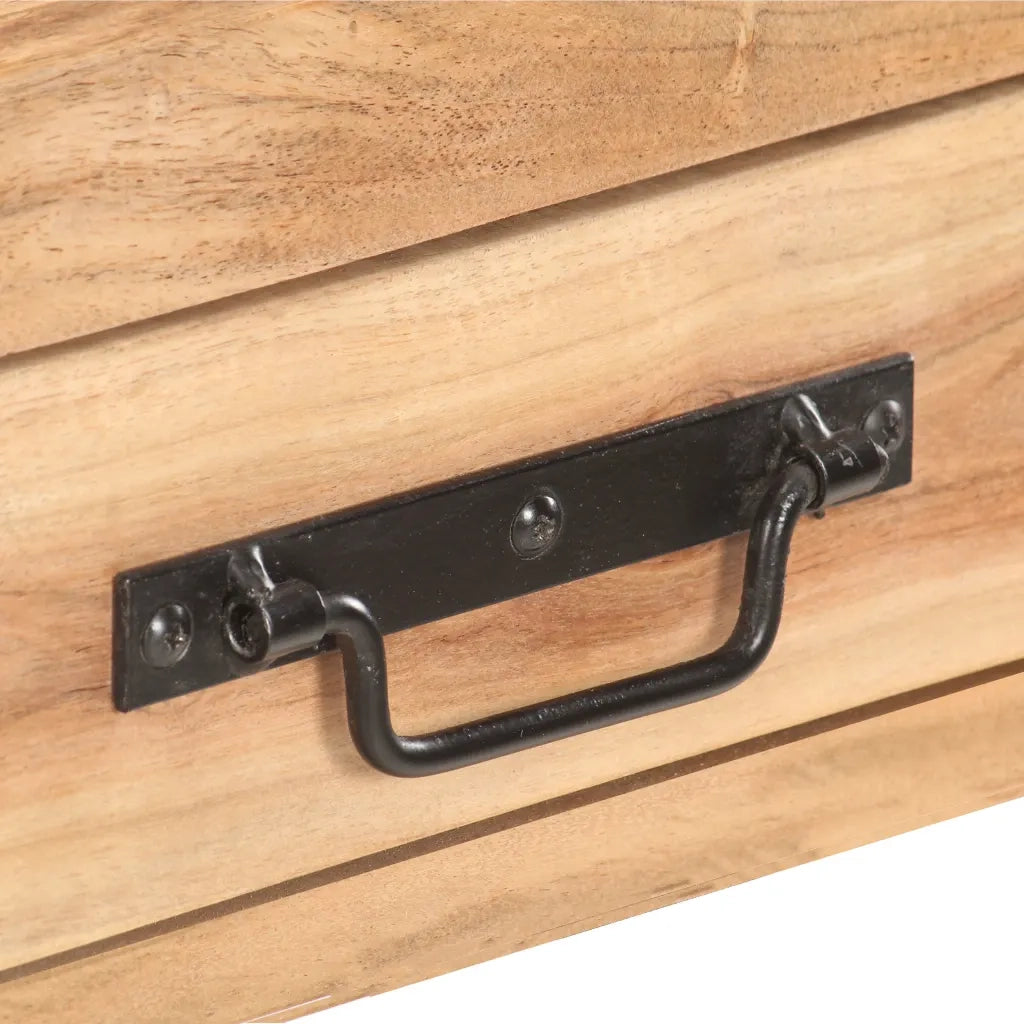 vidaXL Credenza 120x30x75 cm in Legno Massello di Acacia