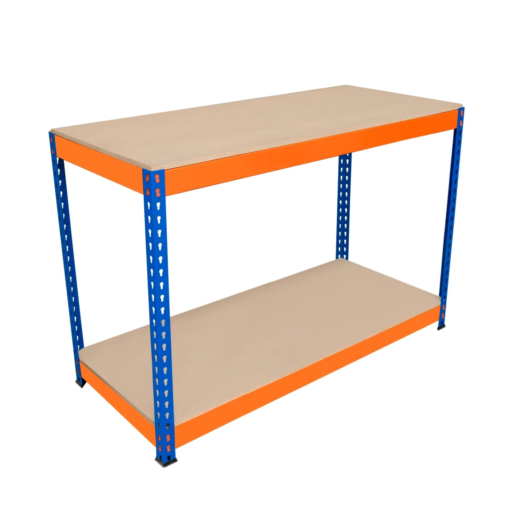 Banco da Lavoro a 2 Ripiani S-Rax - Postazione di lavoro 300kg - 120x60x90cm