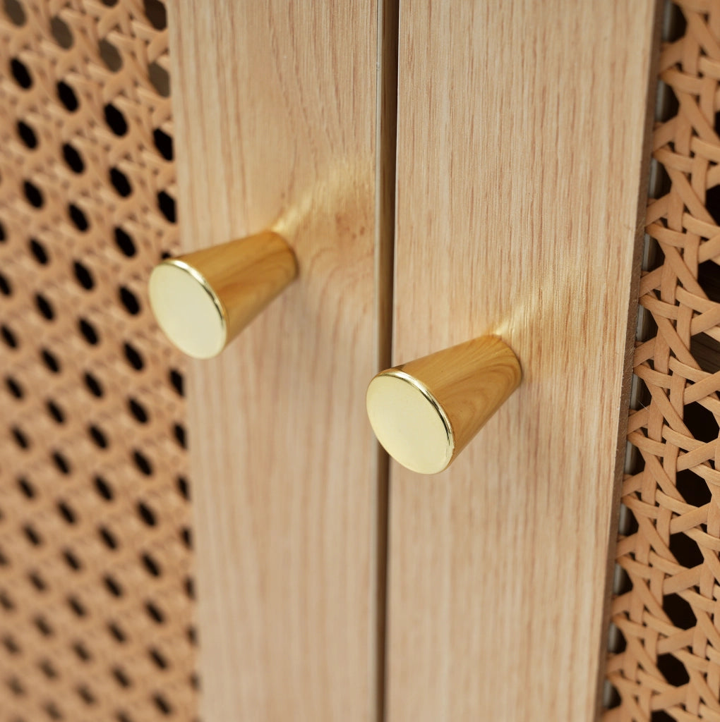 Scrivania ad angolo con mobiletto girevole 360°; 126 cm; MDF effetto legno naturale