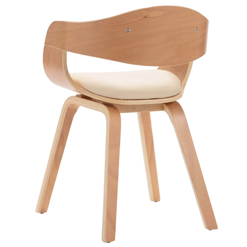 Sedie da Pranzo 6 pz in Legno Piegato e Similpelle cod mxl 24637