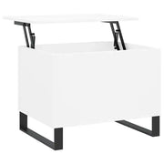 Tavolino da salotto | Tavolino da caff¨¨ | Tavolino da Soggiorno Bianco 60x44,5x45 cm in Legno Multistrato
