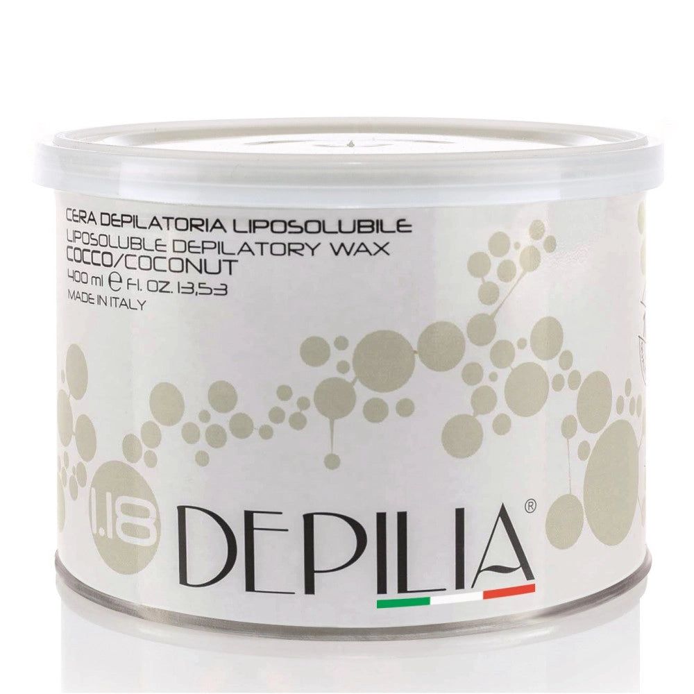 Trade Shop - Barattolo Cera Depilatoria Liposolubile Cocco 1.18 400ml Ceretta Depilazione -