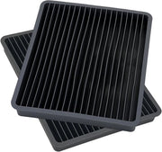 Forme per cubetti di ghiaccio in silicone - 17 x 13 cm - Set da 2 - Ideali per cocktail - Resistenti al lavastoviglie
