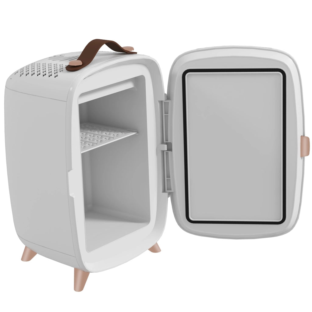 Frigo Portatile per Cosmetici Bevande Snack ¨C zephmum ¨C 6L Bianco con Specchio LED