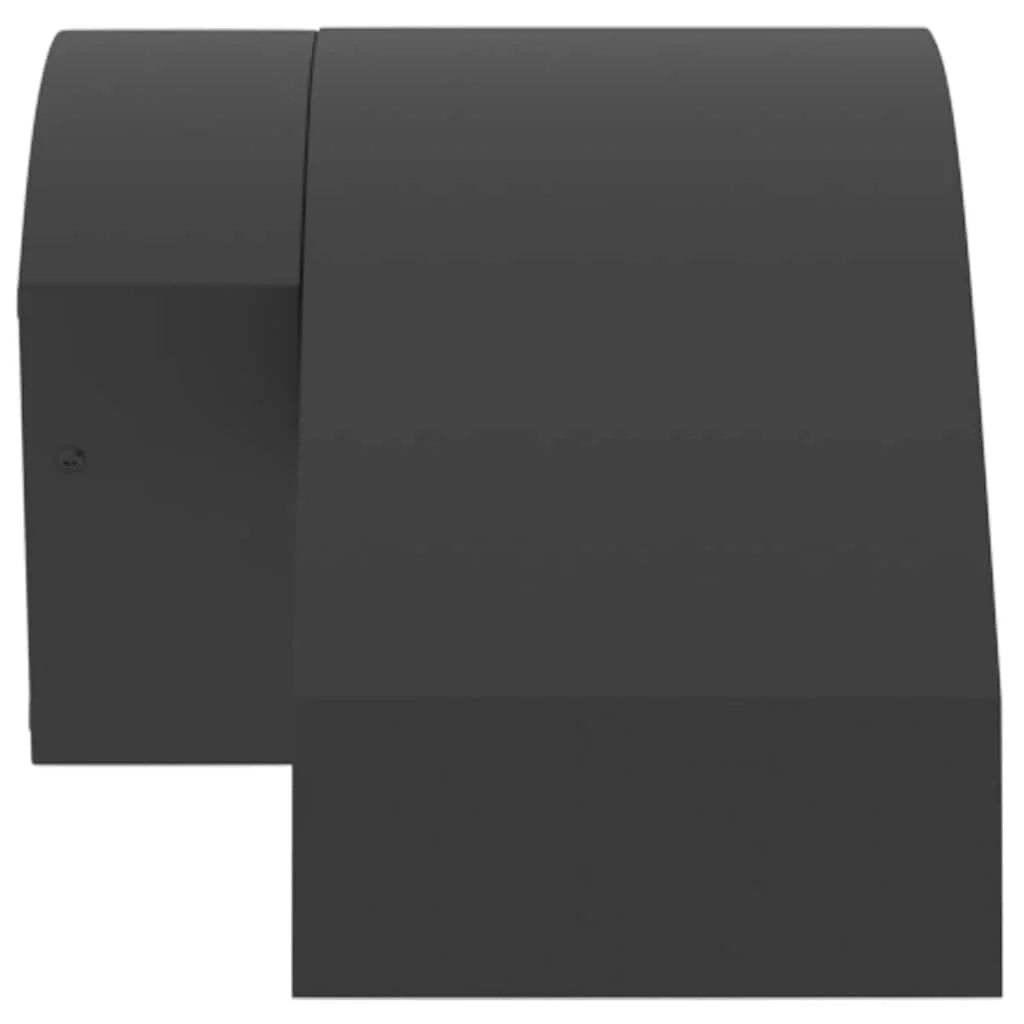 Set di 2 applique LED per esterni 27,5 x 7 x 10 cm robuste e durevoli moderne in alluminio nero 02_0056591