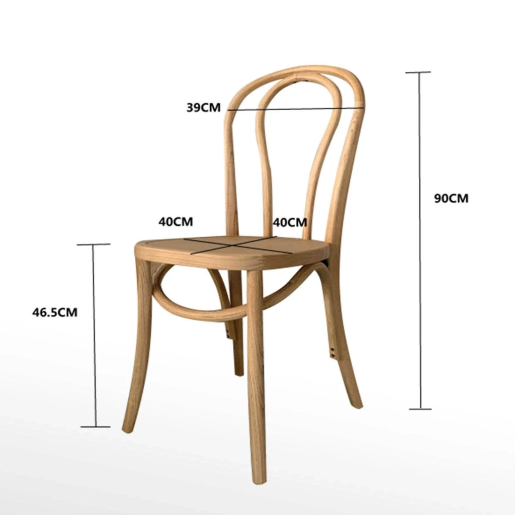 LÚZETE - SEDIA IN LEGNO DI BETULLA NATURALE AKIRA
