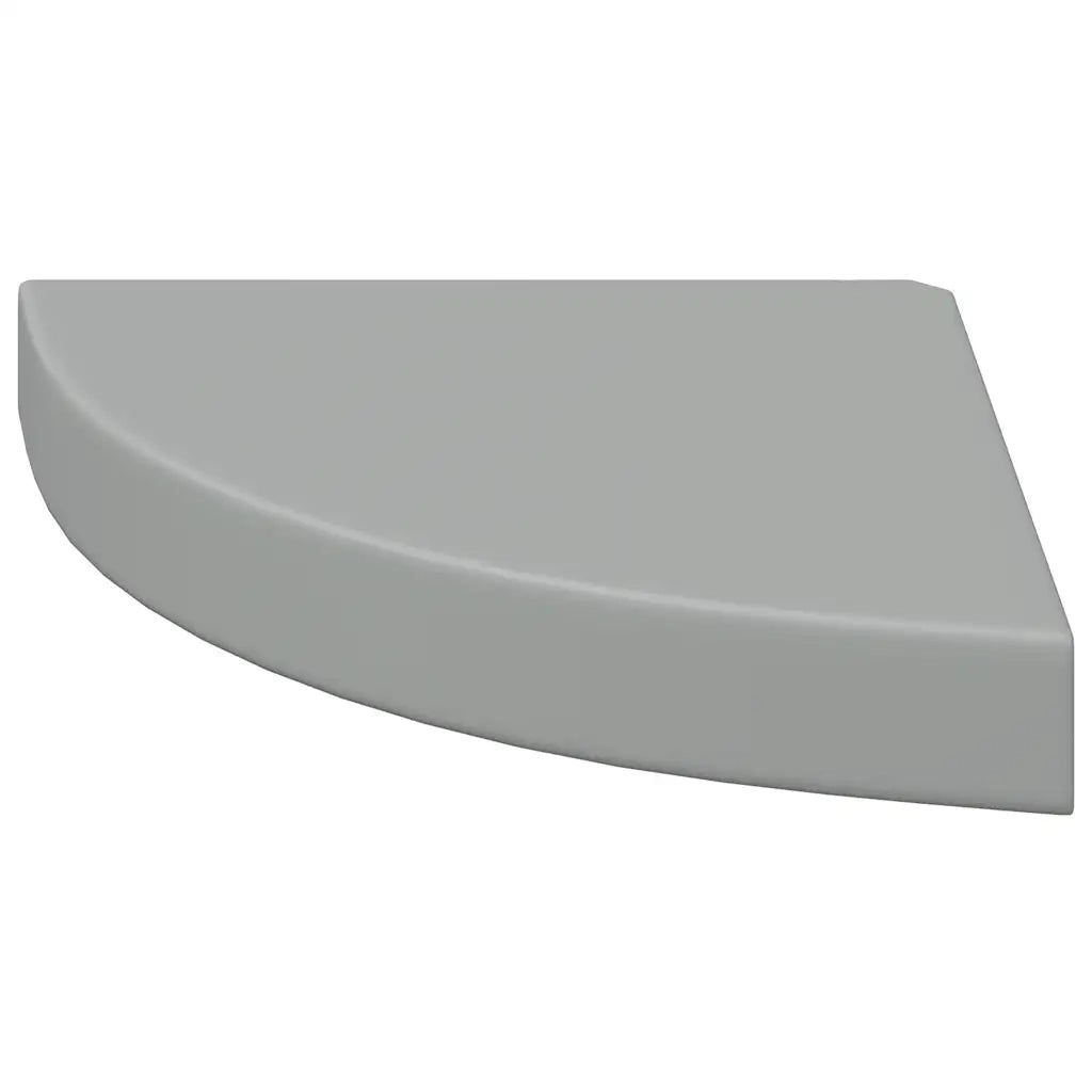 Scaffali Angolari a Parete 2 pz Grigi 25x25x3,8 cm MDF cod mxl 32751