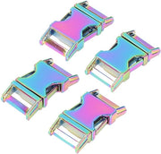 Chiusura rapida 4 pezzi - miscela di zinco - sblocco laterale - sostituzione per accessori - ganci metallici - 47 x 25 mm - gancio