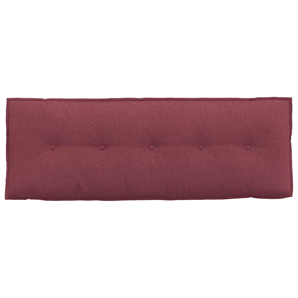 Cuscino per Schiena Rosso Vino 140 x 19 x 50 cm Tessuto
