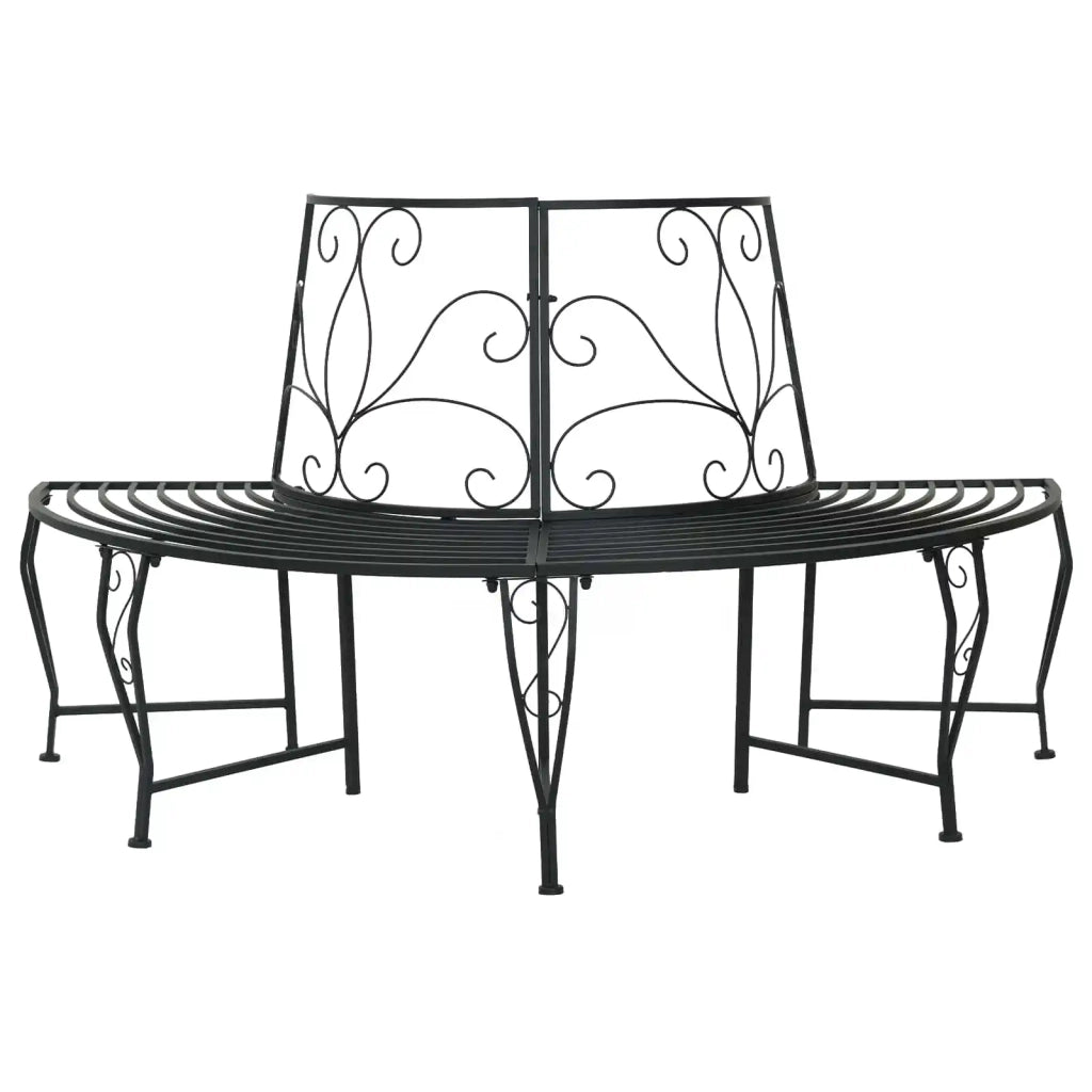 Panchina per Alberi 4-Numero di posti 160 x 80 x 89 cm Acciaio 42029524