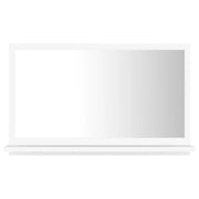Specchio da bagno 60 x 10,5 x 37 cm in truciolare bianco 02_0006905
