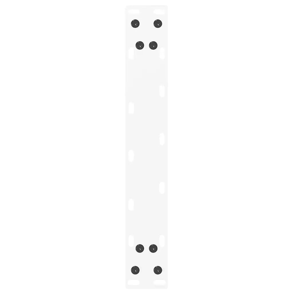 Gambe per Tavolino da Caff¨¨ a Forma di U 2 pz-Set di 2 Gamba per Tavolo Bianche 40x(30-31) cm Acciaio 599342