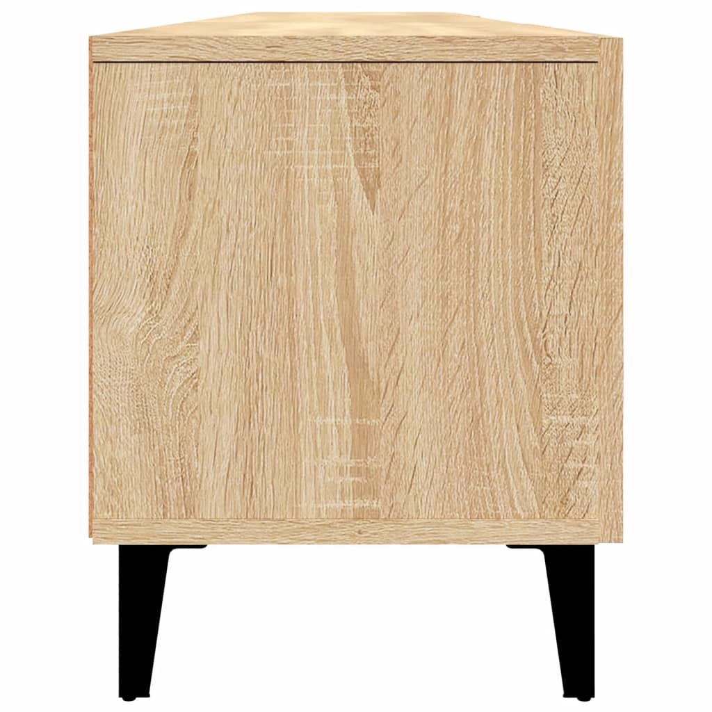 Mobile TV multimediale scaffale TV mobile TV sala da pranzo soggiorno camera da letto rovere Sonoma 180 x 31,5 x 40 cm legno ingegnerizzato marrone 02_0028894