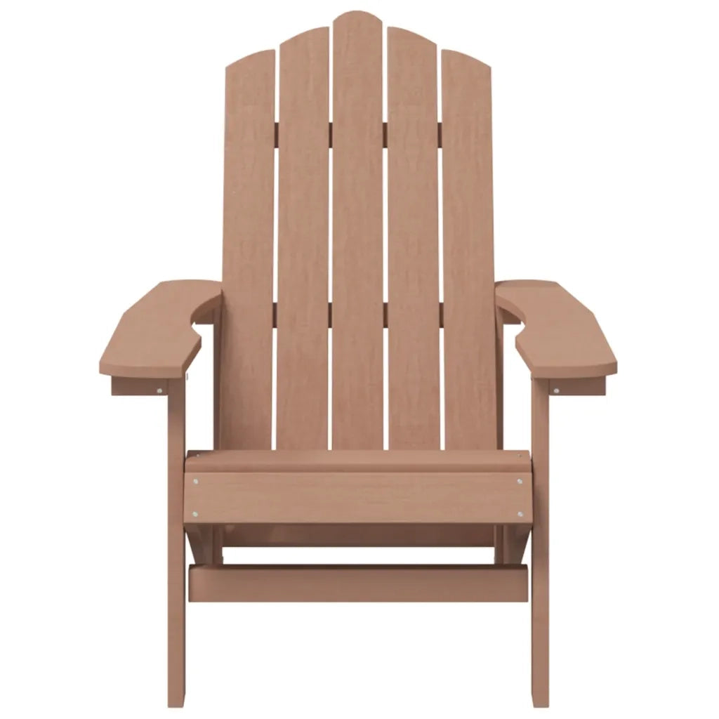 Sedia da Giardino con Tavolo Adirondack in HDPE Marrone cod mxl 6756