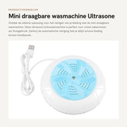 Mini lavatrice portatile - Lavatrice ultrasonica a turbina - Pulizia automatica - Blu - Lavatrice portatile per viaggio - Casa e cucina - Adatto per uso...