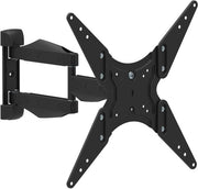 Sostegno per schermo da parete P022-E11SBN, girevole, per schermi da 13 a 65 pollici, massimo 35 kg, massimo VESA 400 x 400, angolo di inclinazione verticale +/-12°, girevole 180°, estendibile fino a 47 cm.