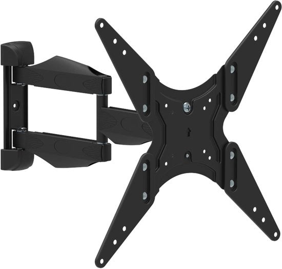 Sostegno per schermo da parete P022-E11SBN, girevole, per schermi da 13 a 65 pollici, massimo 35 kg, massimo VESA 400 x 400, angolo di inclinazione verticale +/-12°, girevole 180°, estendibile fino a 47 cm.