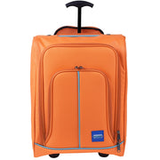 Trolley Frigo da Viaggio Morbido con Ruote e Isolamento Termico 35x20H50 cm Arancione