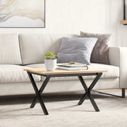 Telaio Gambe a X per Tavolino da Salotto 50x40x38 cm in Acciaio 357894