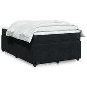Giroletto a Molle con Materasso Nero 120x190 cm in Velluto 3285628