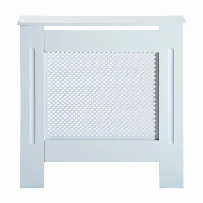 COPRITERMOSIFONE IN LEGNO A GRIGLIA BIANCO, 78X82X19CM